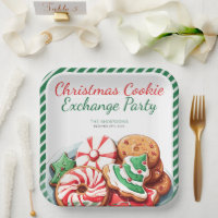 Christmas Cookie Exchange Party Festive Green