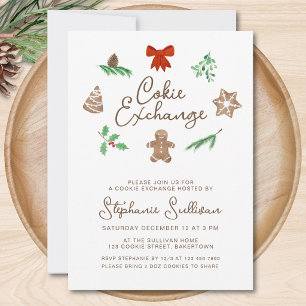 Christmas Cookie Exchange Party Invitation