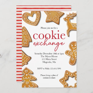 Christmas Cookie Exchange Party Invitation
