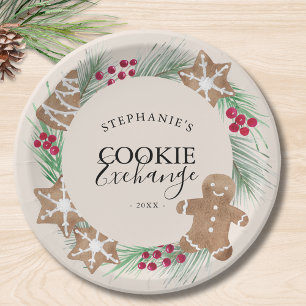 Christmas Cookie Exchange Party  Paper Plate