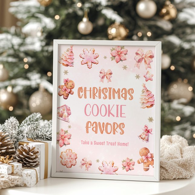 Christmas Cookie Favours Birthday party Poster (Creator Uploaded)