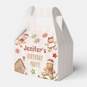 Christmas Cookie Gingerbread Birthday Favour Box