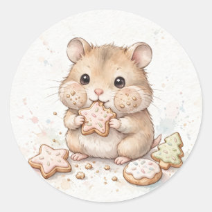 Christmas Cookie Hamster Sticker