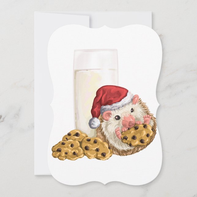 Christmas Cookie Hog Holiday Card (Front)