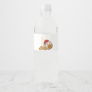 Christmas Cookie Hog Water Bottle Label