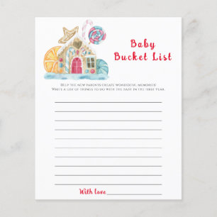 Christmas cookie house   Baby bucket list game