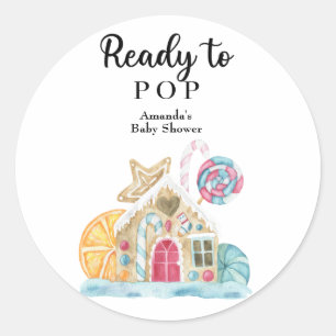 Christmas cookie house - Ready to pop Classic Round Sticker
