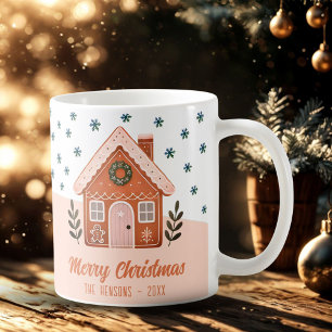Christmas Cookie House Snowflakes Family  Coffee Mug