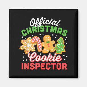 Christmas Cookie Inspector Dad  Magnet