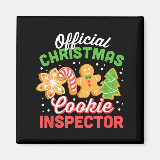 Christmas Cookie Inspector Dad  Magnet (Front)