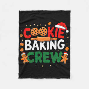 Christmas Cookie King Crew Pajamas King Family Fun Fleece Blanket
