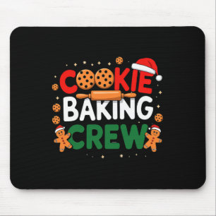 Christmas Cookie King Crew Pajamas King Family Fun Mouse Pad