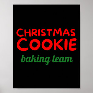 Christmas Cookie King Team Holiday Poster