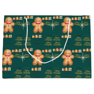 Christmas cookie large gift bag
