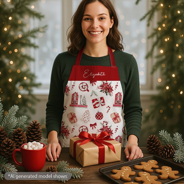 Christmas Cookie Matching Family Apron (Creator Uploaded)