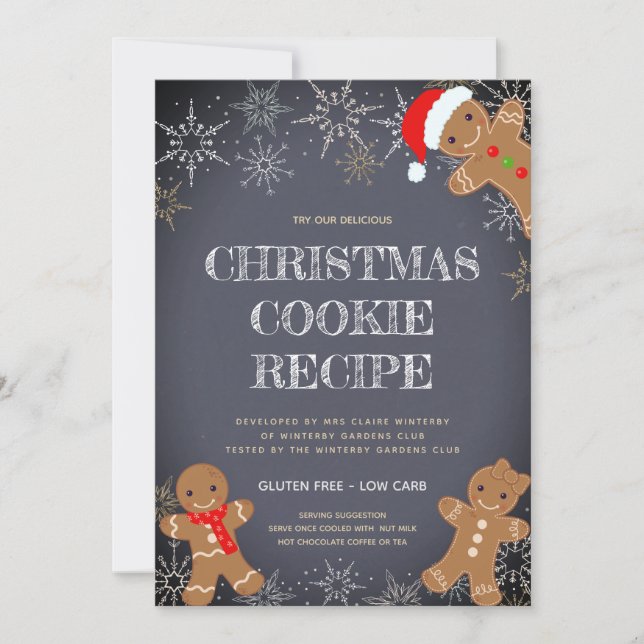Christmas Cookie Recipe (Front)