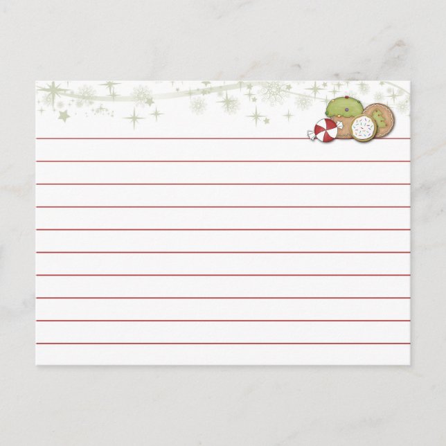 Christmas Cookie Recipe Card (Front)
