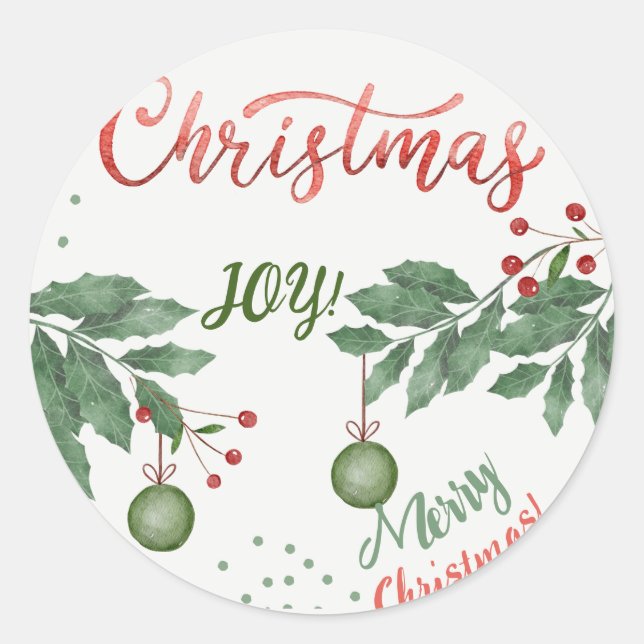 Christmas Cookie Stickers & Labels  (Front)