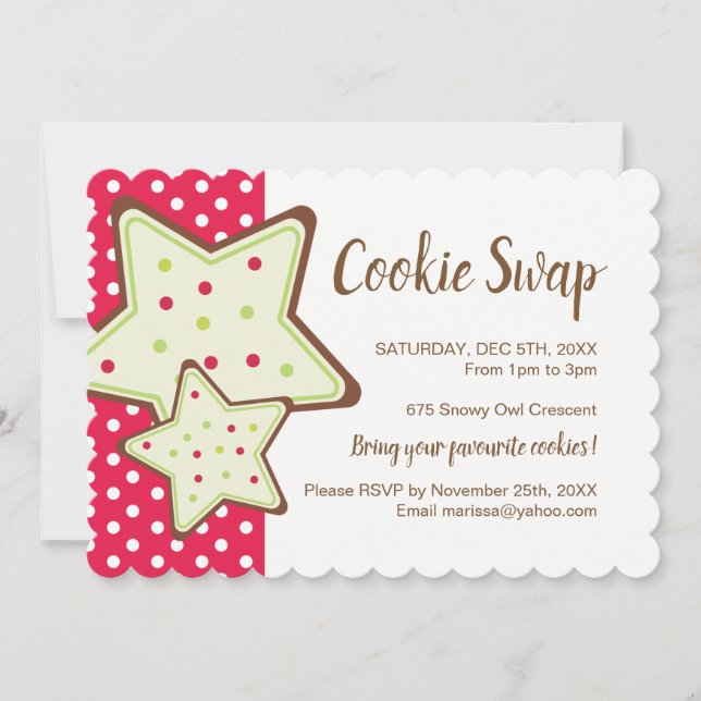 Christmas Cookie Swap Invitation (Front)