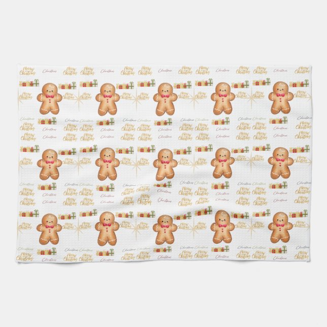 Christmas cookie tea towel (Horizontal)