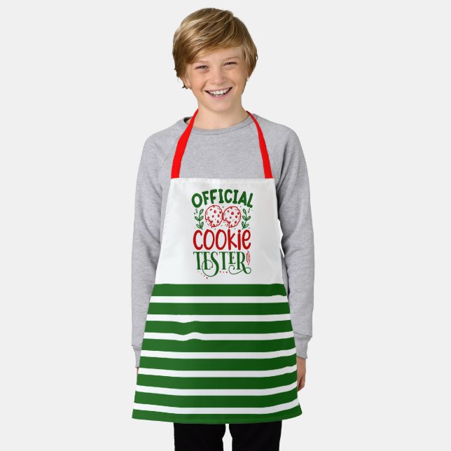 Christmas Cookie Tester Apron (Worn)