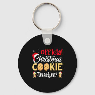 Christmas Cookie Tester Funny Baking Crew Xmas  Key Ring