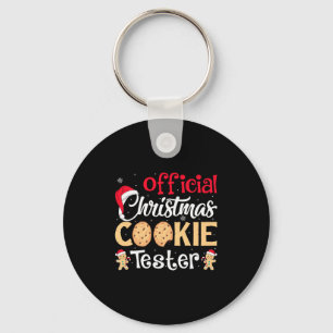 Christmas Cookie Tester Funny Baking Crew Xmas Pre Key Ring