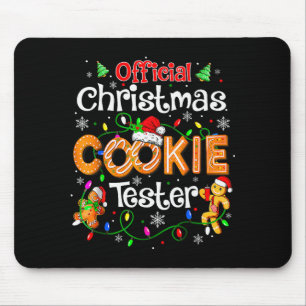 Christmas Cookie Tester Taster Baking Crew Toddle Mouse Pad