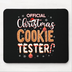 Christmas Cookie Tester Taster Baking Crew Toddle Mouse Pad