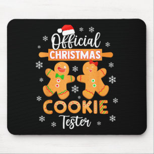 Christmas Cookie Tester Taster Baking Crew Toddle Mouse Pad