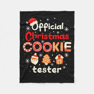 Christmas Cookie Tester Taster Baking Crew Toddler Fleece Blanket