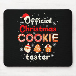 Christmas Cookie Tester Taster Baking Crew Toddler Mouse Pad