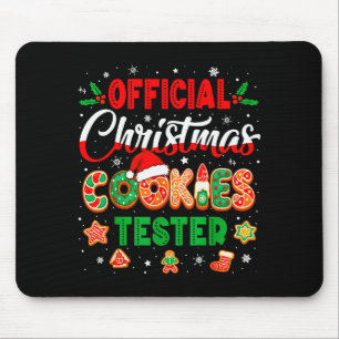 Christmas Cookie Tester Taster Baking Crew Toddler Mouse Pad