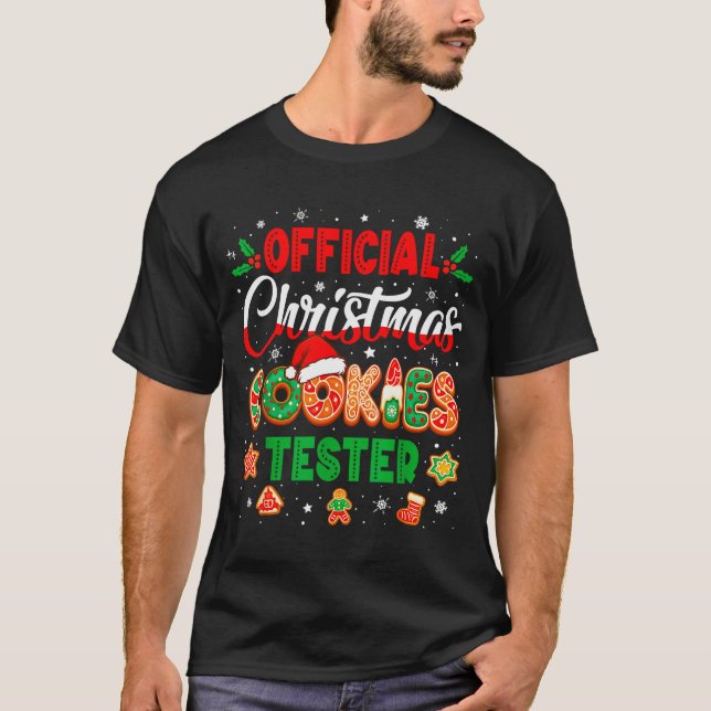 Christmas Cookie Tester Taster Baking Crew Toddler T-Shirt (Front)