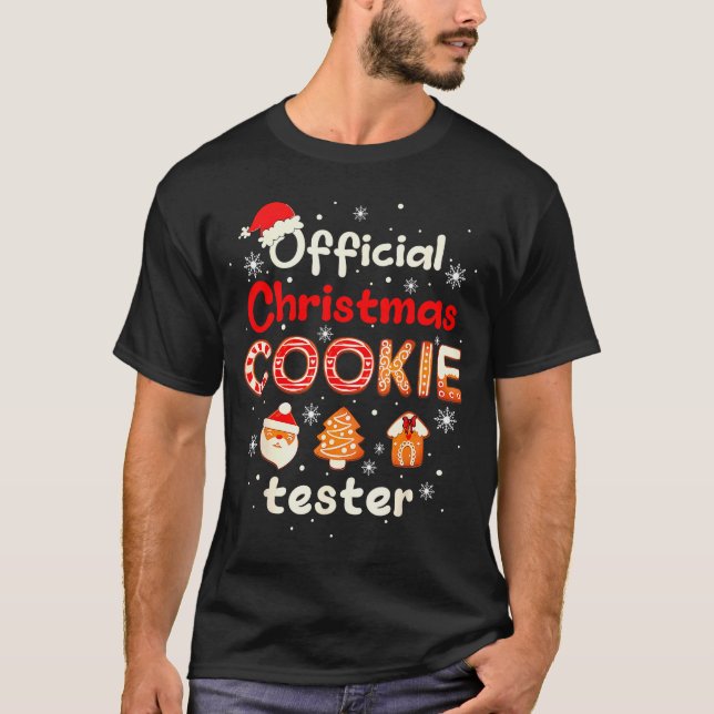 Christmas Cookie Tester Taster Baking Crew Toddler T-Shirt (Front)