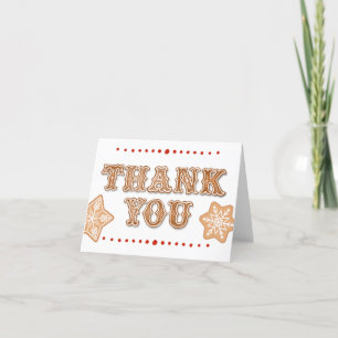 Christmas Cookie   Thank You Card