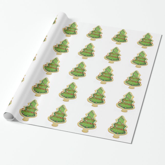 Christmas Cookie Wrapping Paper (Unrolled)