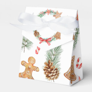 Christmas Cookie Wreath Baby Shower Favour Box