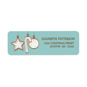 Christmas Cookie Yummy Address Labels