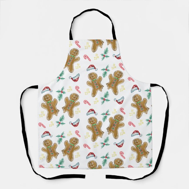 Christmas cookies! All-Over Print Apron (Front)