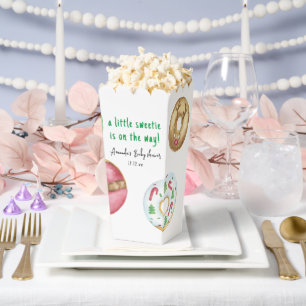 Christmas cookies and doughnuts baby shower favour box