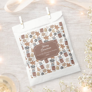 Christmas Cookies and Hot Cocoa Holiday Baking Favour Bags