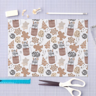 Christmas Cookies and Hot Cocoa Holiday Baking Tissue Paper