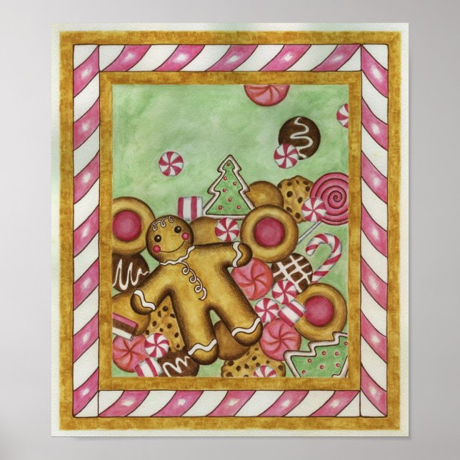 Christmas Cookies Art Print Poster (Front)