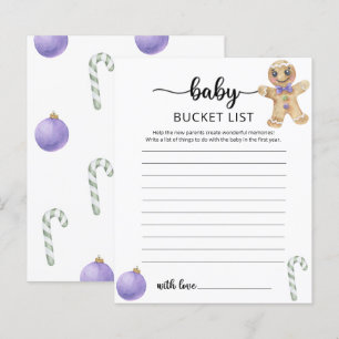Christmas cookies Baby bucket list game