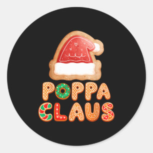 Christmas Cookies Baking Ppa Claus Family Matching Classic Round Sticker