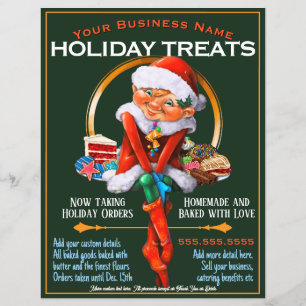 Christmas Cookies Catering Promotional Flyer