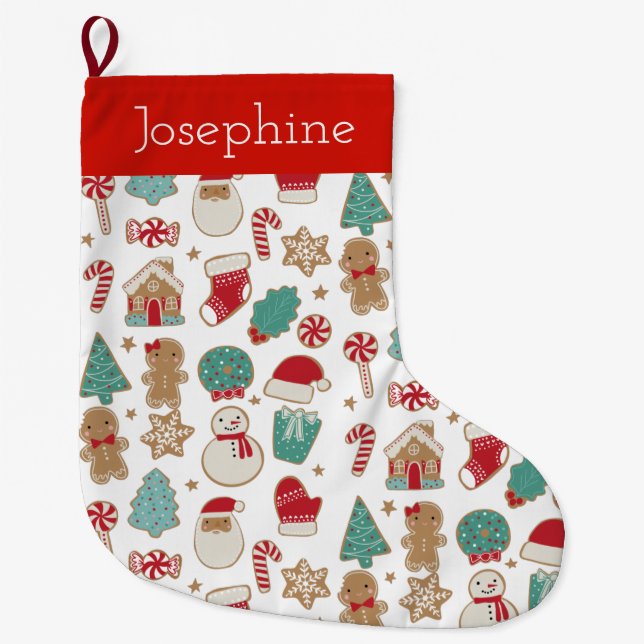 Christmas Cookies Christmas Stocking (Front)