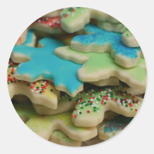 Christmas Cookies Classic Round Sticker