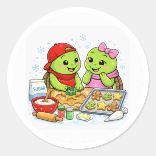 Christmas Cookies Classic Round Sticker